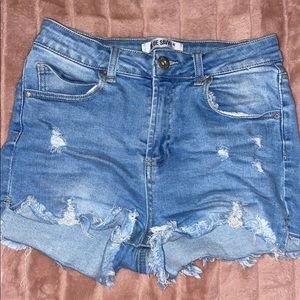 Denim shorts